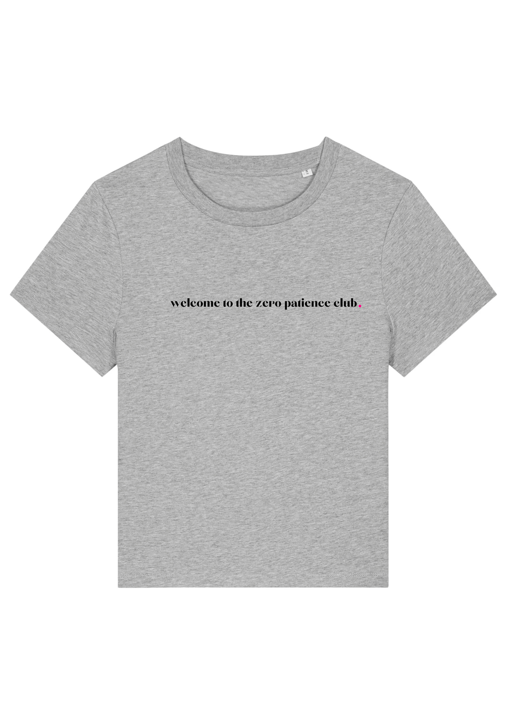 WELCOME TO THE 0 PATIENCE CLUB.