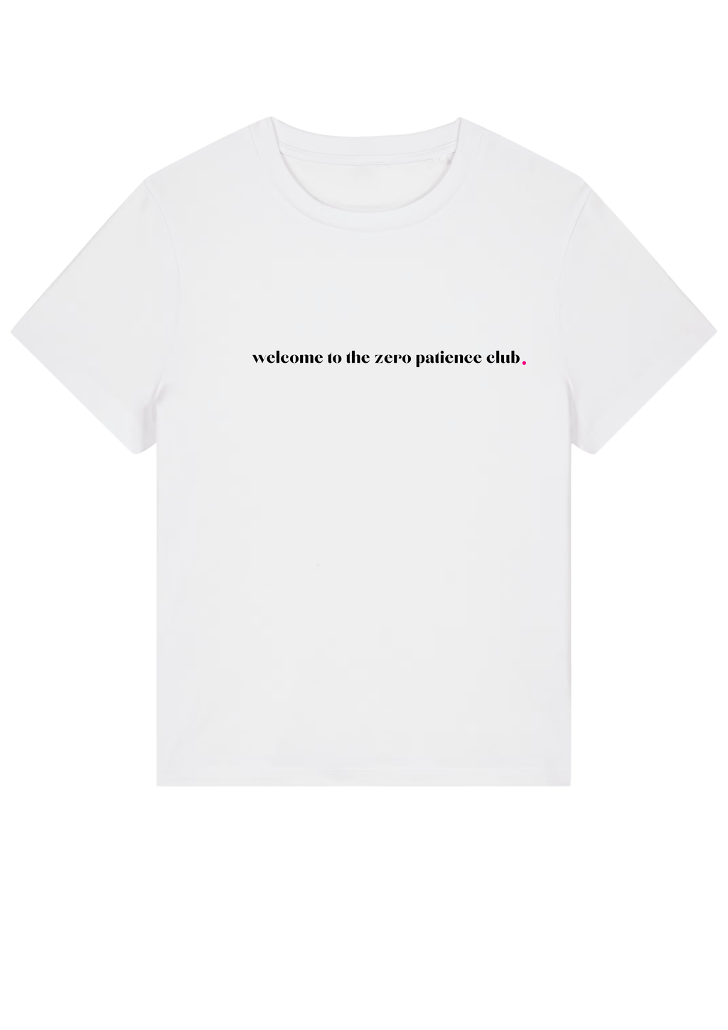 WELCOME TO THE 0 PATIENCE CLUB.