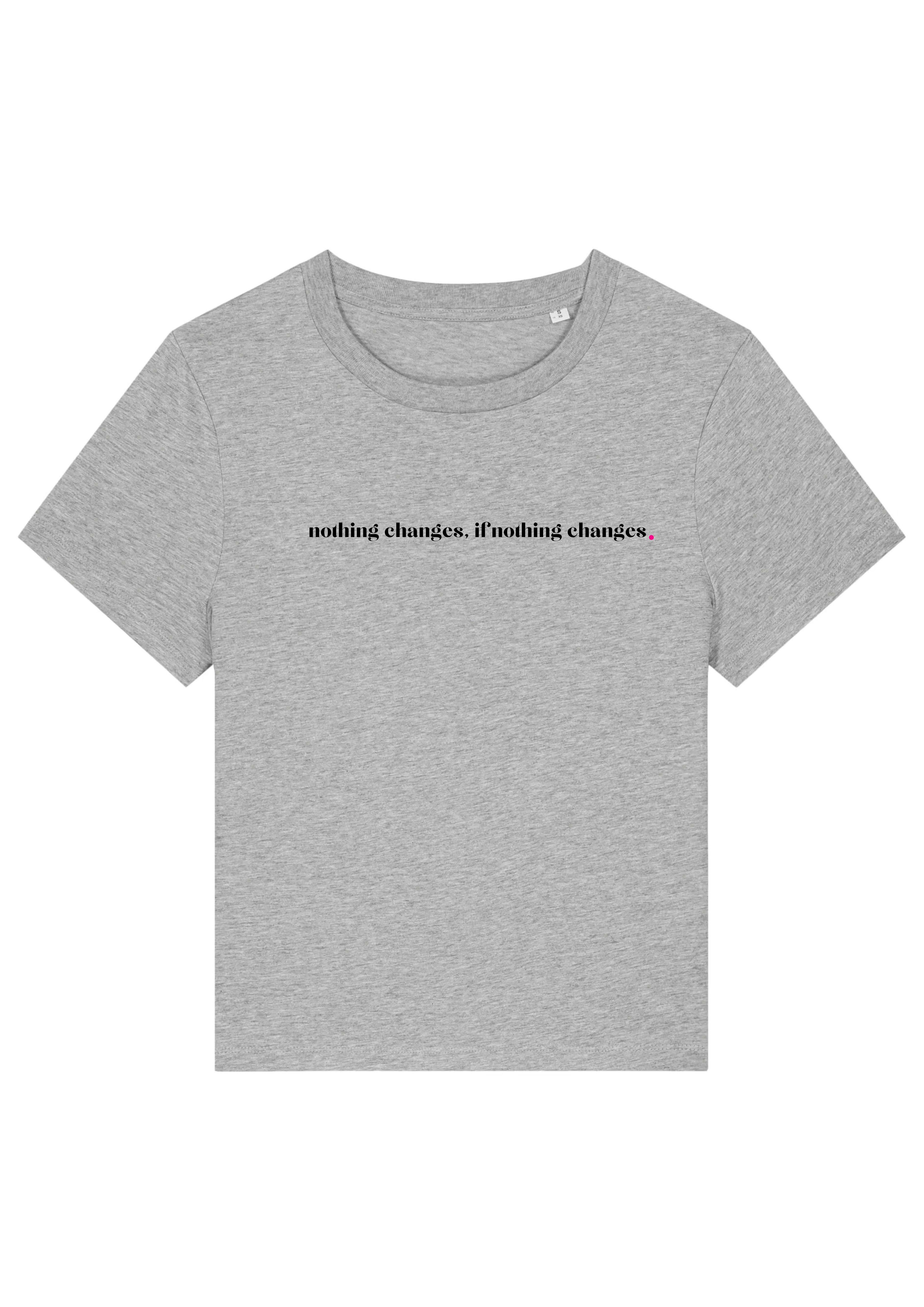 NOTHING CHANGES, IF NOTHING CHANGES.