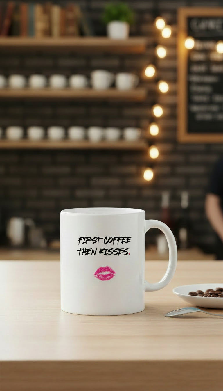 FIRST COFFEE, THEN KISSES!