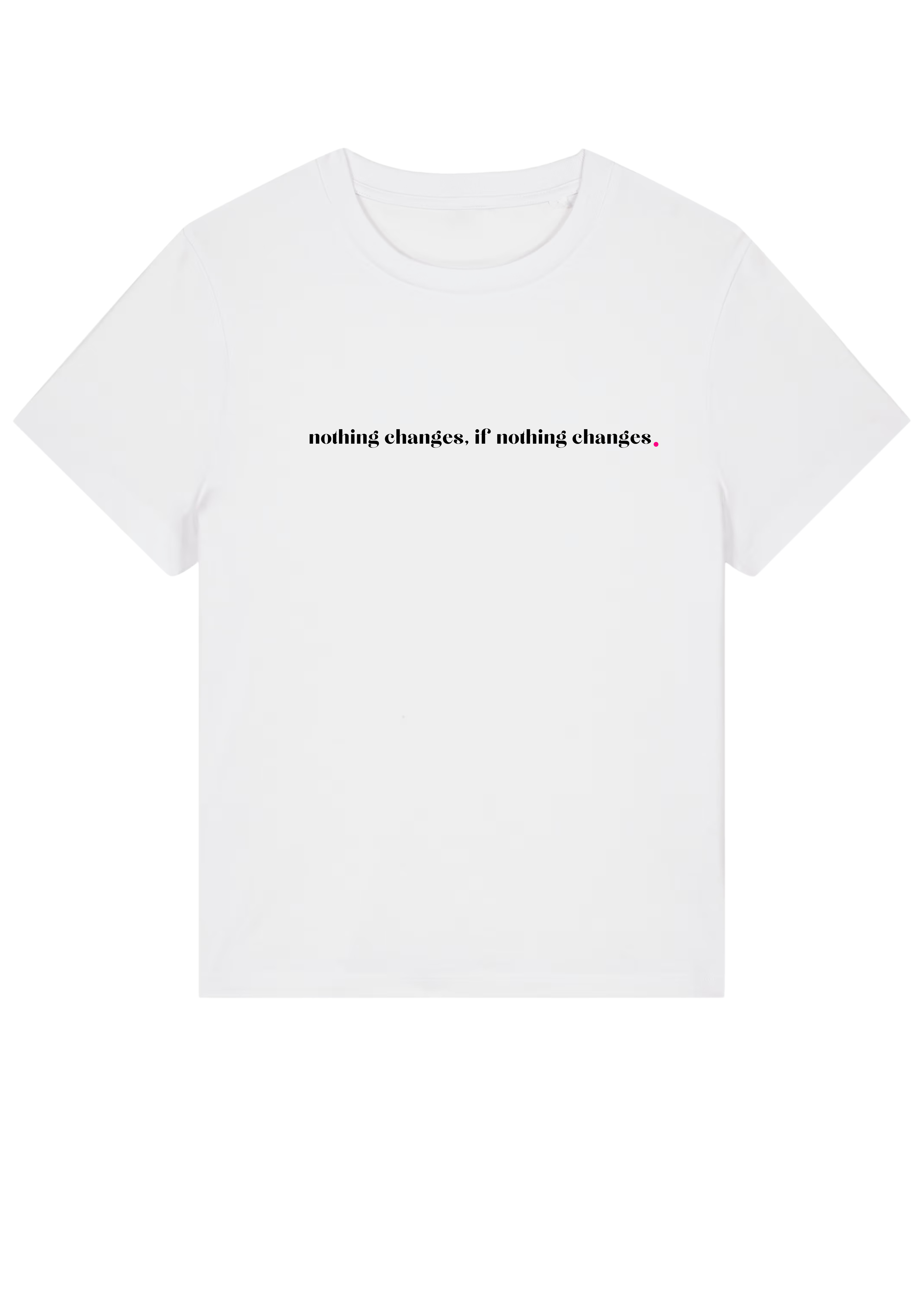 NOTHING CHANGES, IF NOTHING CHANGES.