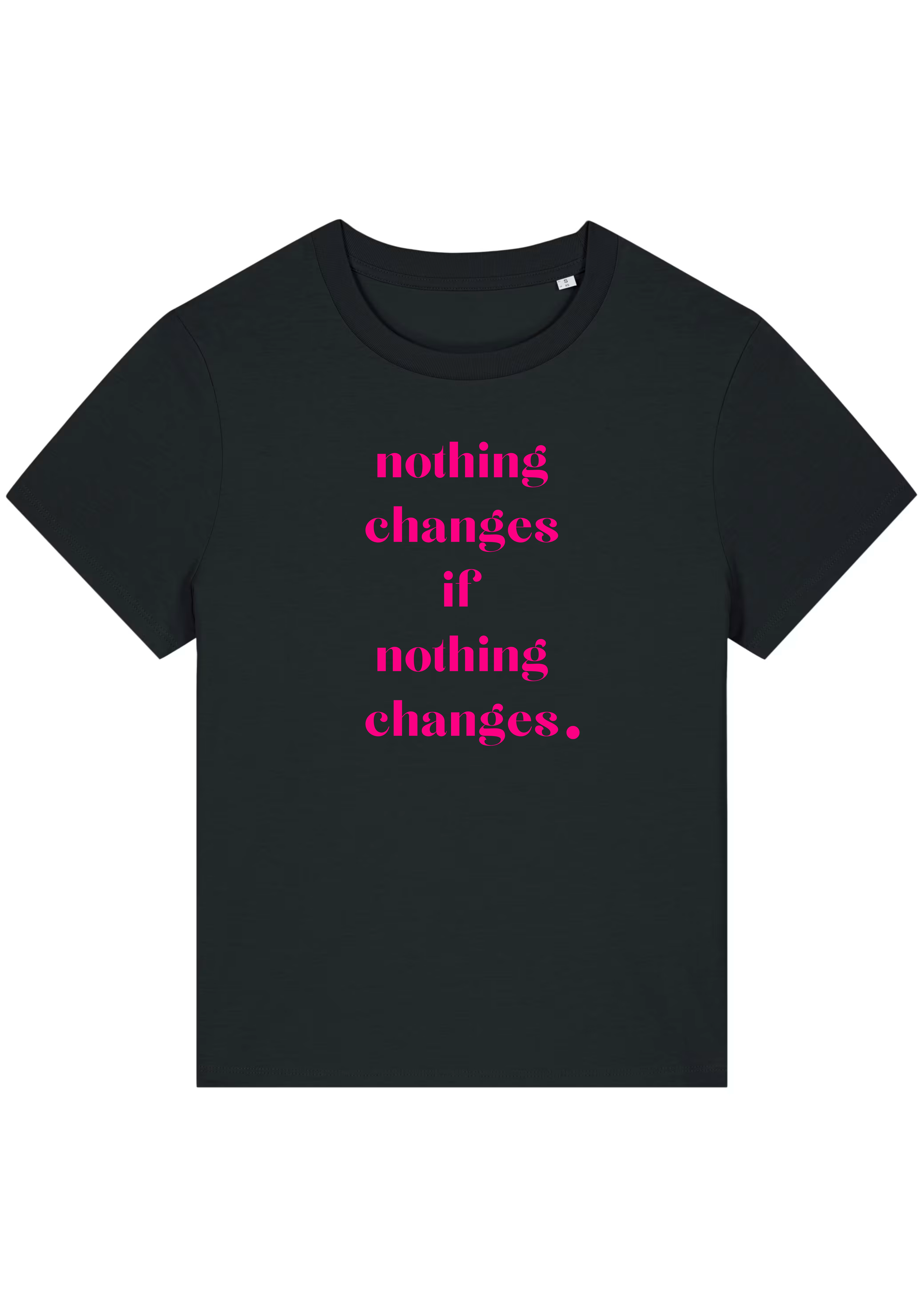 NOTHING CHANGES, IF NOTHING CHANGES.